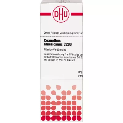 CEANOTHUS AMERICANUS C 200 razrjeđenje, 20 ml
