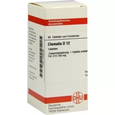 CLEMATIS D 12 tablete, 80 ST CLEMATIS D 12 tablete, 80 ST