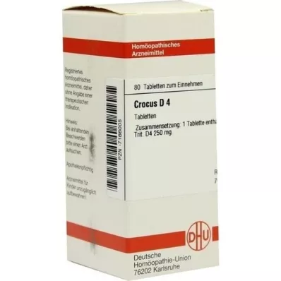CROCUS D 4 tablete, 80 ST
