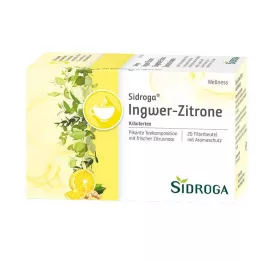 SIDROGA Wellness filter vrećice čaja đumbir-limun, 20X2,0 g