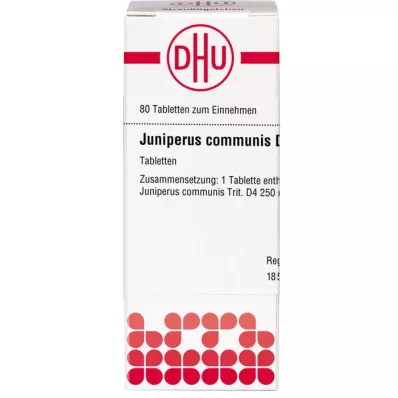 JUNIPERUS COMMUNIS D 4 tablete, 80 kom