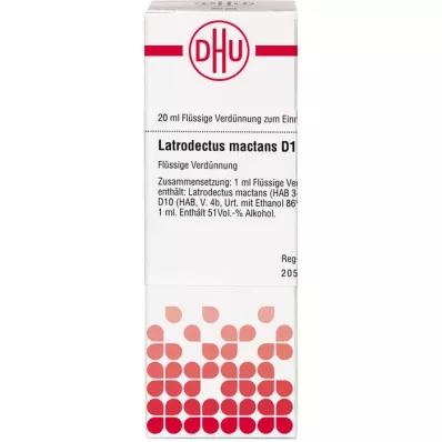 LATRODECTUS mactans D 10 razrjeđenje, 20 ml LATRODECTUS mactans D 10 razrjeđenje, 20 ml