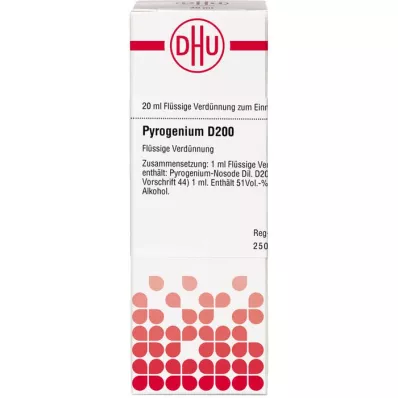 PYROGENIUM D 200 razrjeđenje, 20 ml PYROGENIUM D 200 razrjeđenje, 20 ml