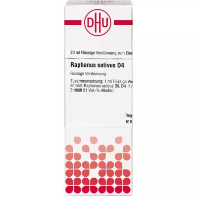 RAPHANUS SATIVUS D 4 razrjeđenje, 20 ml