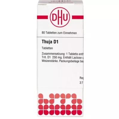 THUJA D 1 tablete, 80 ST THUJA D 1 tablete, 80 ST