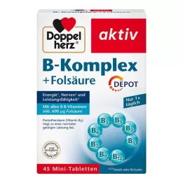 DOPPELHERZ B-complex+folna kiselina tablete, 45 kom