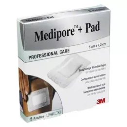 MEDIPORE+podloga 3M 5x7,2cm 3562NP gips, 5 kom