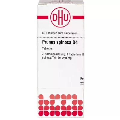 PRUNUS SPINOSA D 4 tablete, 80 ST