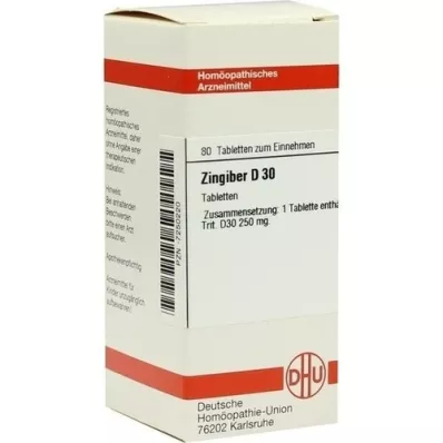 ZINGIBER D 30 tableta, 80 ST ZINGIBER D 30 tableta, 80 ST