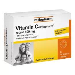 VITAMIN C-RATIOPHARM retard 500 mg kapsule, 30 kom