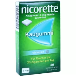 NICORETTE žvakaća guma 2 mg Whitemint, 30 sati