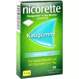 NICORETTE žvakaća guma 4 mg Whiteemint, 30 ST