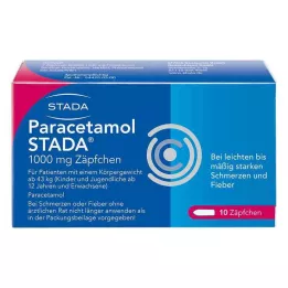 PARACETAMOL STADA 1000 mg čepići, 10 kom