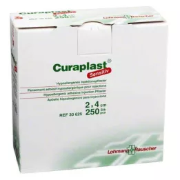 CURAPLAST Inj.-Pflaster osjetljiv 2x4 cm, 250 kom