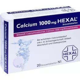 CALCIUM 1000 HEXAL efervescentne tablete, 20 sati