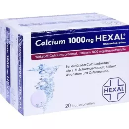CALCIUM 1000 HEXAL efektivne tablete, 40 ST