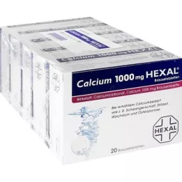 CALCIUM 1000 HEXAL efervescentne tablete, 100 ST