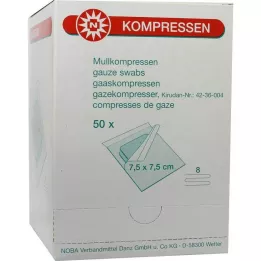 MULLKOMPRESSEN 7,5x7,5 cm sterilni 8-smjerni, 50X2 kom