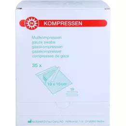 MULLKOMPRESSEN 10x10 cm sterilni 16-struki, 35X2 kom