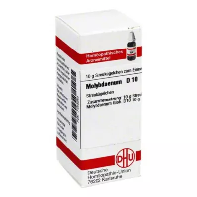MOLYBDAENUM D 10 Globuli, 10 g MOLYBDAENUM D 10 Globuli, 10 g