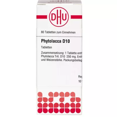 PHYTOLACCA D 10 tableta, 80 kom PHYTOLACCA D 10 tableta, 80 kom