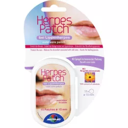 HERPES PATCH s herpesom usana 15 mm, 15 sati