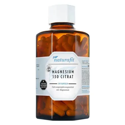 Naturafit Magnezij 130 Citr kapsule, 240 kom