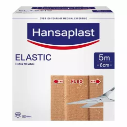 HANSAPLAST Elastični flaster 6 cmx5 m, 1 kom