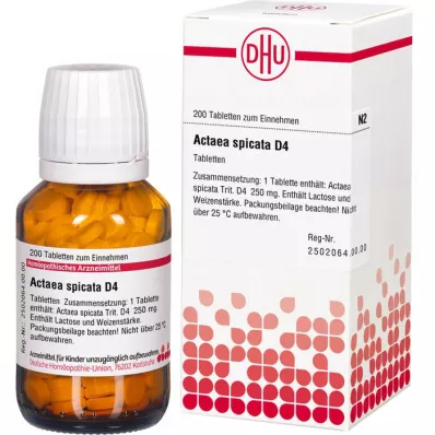 ACTAEA SPICATA D 4 tablete, 200 kom ACTAEA SPICATA D 4 tablete, 200 kom