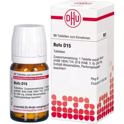 BUFO D 15 tablete, 80 ST
