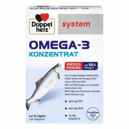 DOPPELHERZ Omega-3 koncentrat sustav kapsula, 120 kom