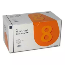 NOVOFINE 8 kanila 0,30x8 mm 30 G tanke stijenke, 100 kom
