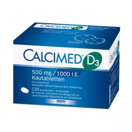 CALCIMED D3 500 mg/1000 I.E. tablete za žvakanje, 120 kom