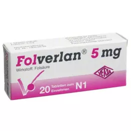 FOLVERLAN 5 mg tablete, 20 kom
