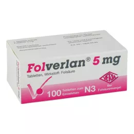 FOLVERLAN 5 mg tablete, 100 kom