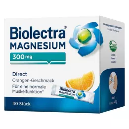 BIOLECTRA Magnezij 300 mg Direct Orange Sticks, 40 kom