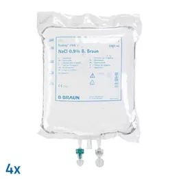 KOCHSALZLÖSUNG 0,9% B.Braun otopina za ispiranje Ecob.Click, 4X3000 ml