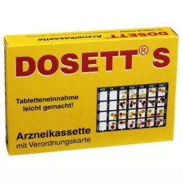 DOSETT S Kaseta za lijekove plava, 1 kom