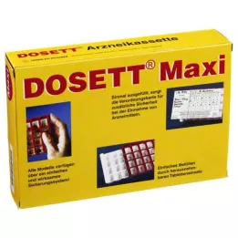 DOSETT Maxi kaseta za lijekove crvena, 1 kom