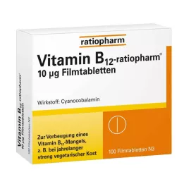 VITAMIN B12-RATIOPHARM 10 μg filmom obložene tablete, 100 kom