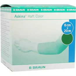 ASKINA Ljepljivi zavoj u boji 8 cmx20 m zeleni, 1 kom