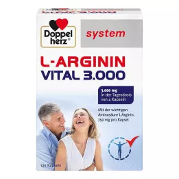 DOPPELHERZ L-Arginine Vital 3000 sistemskih kapsula, 120 kom