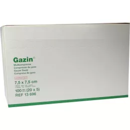 GAZIN Gaza komp.7,5x7,5 cm sterilna 12-slojna srednja, 20X5 kom