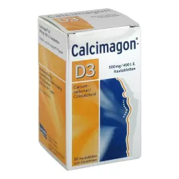 CALCIMAGON D3 tablete za žvakanje, 30 kom