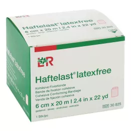 HAFTELAST Fiksirajući zavoj, kohezivni, bez lateksa, 6 cm x 20 m, krem, 1 kom