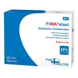 FIXIERBINDE elastična 6 cmx4 m slobodna, 1X20 kom
