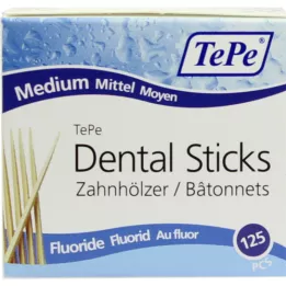 TEPE Čačkalice srednje s fluorom, 125 kom