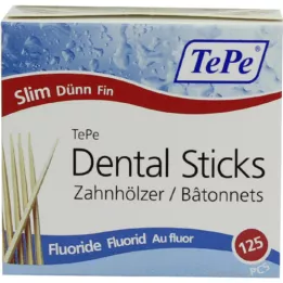TEPE Čačkalice tanke s fluorom, 125 kom