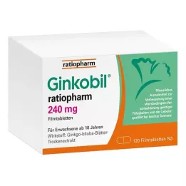 GINKOBIL-ratiopharm 240 mg filmom obložene tablete, 120 kom