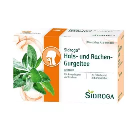 SIDROGA Filter vrećice čaja za grgljanje grla i ždrijela, 20X2,5 g